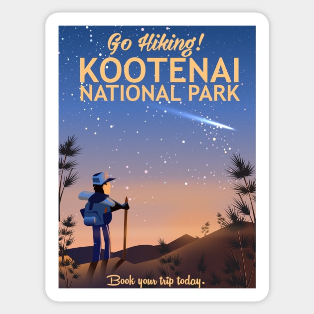 Kootenai National Park Idaho Sticker by nickemporium1